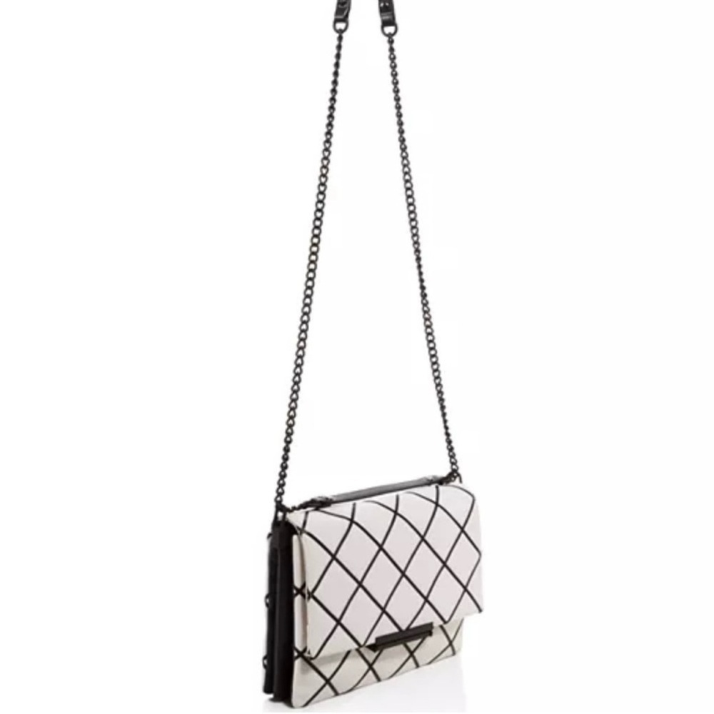 KATE SPADE NEW YORK Emerson Place Purse Overlay Lenia Black White Crossbody - Picture 15 of 16